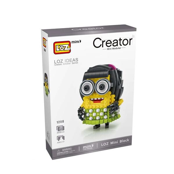 LOZ 1208 Despicable Me Minion Girl
