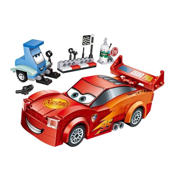 994pcs LOZ Mini Blocks DIY Kids Building Toys Puzzle Cars McQueen Mater 1616-19 