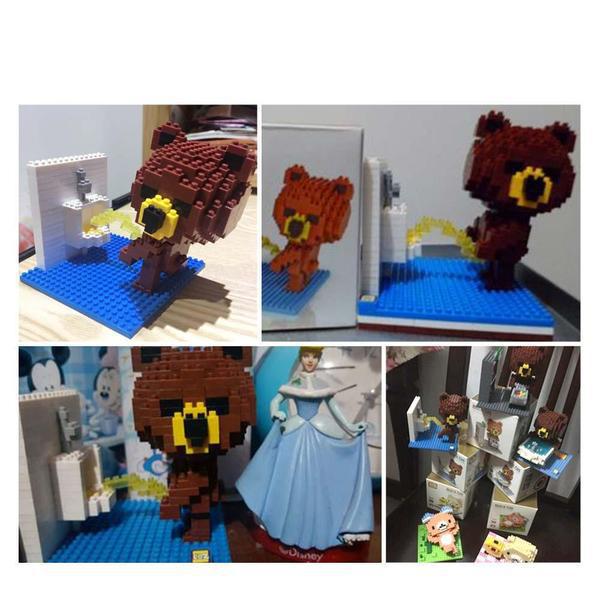 LOZ 9430 Brown Bear Toilet