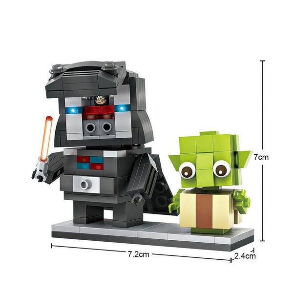 LOZ 1503 Brickheadz Darth Vader and Yoda