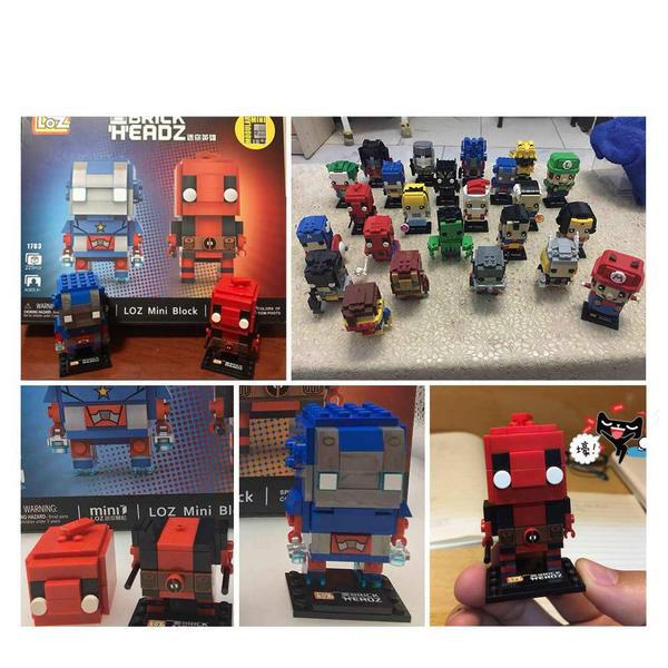 LOZ 1703 Deadpool and Blue Men