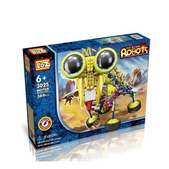 LOZ 3025 4-Eyed Robot Yellow Mantis