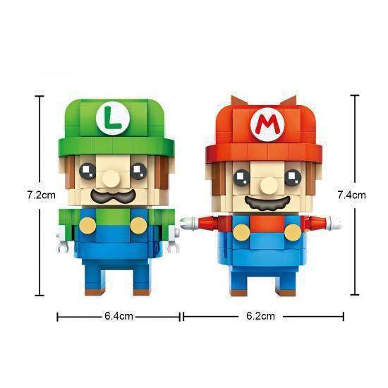 LOZ 1706 Brickheadz Super Mario and Luigi