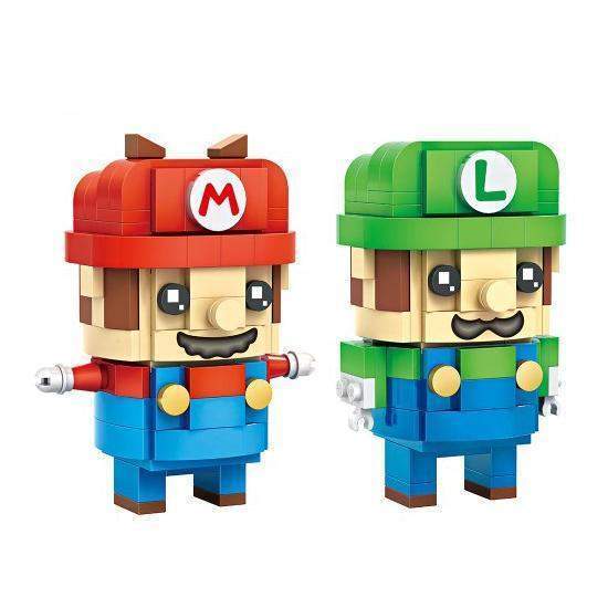 LOZ 1706 Brickheadz Super Mario and Luigi