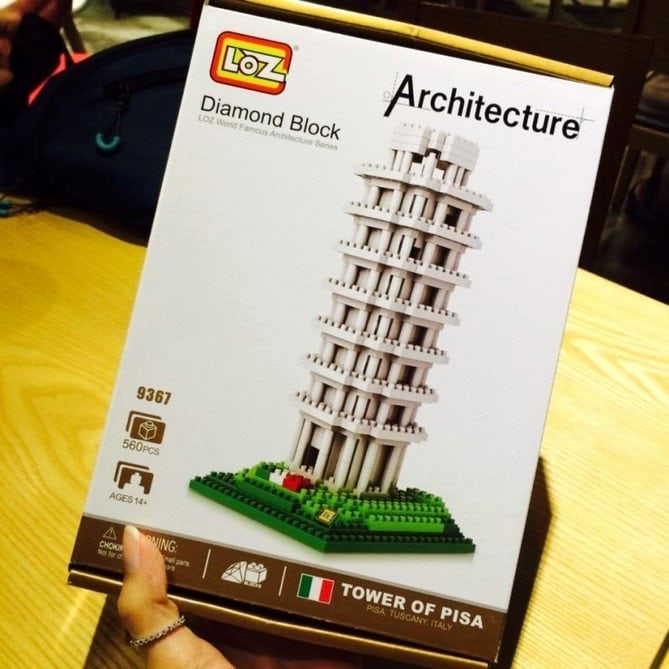 Review LOZ Diamond Blocks Model 9367 Leaning Tower of Pisa