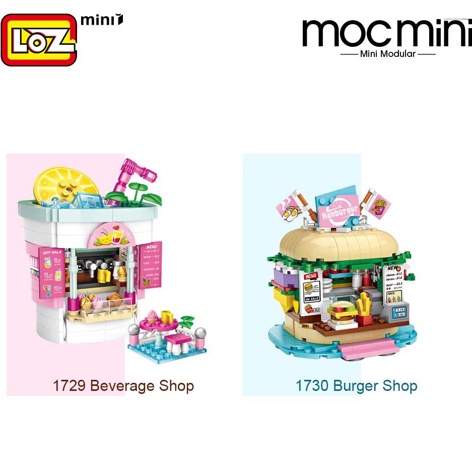 LOZ 1729 1730 Beverage Shop And Burger Shop