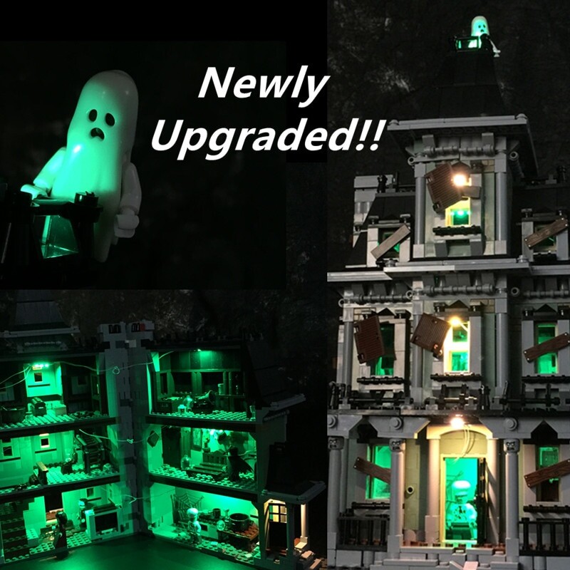 Basic Version LED Light Kit For LEGO 10228 City Monster Fighter Haunted House and 16007 (Only Light Set)Kits