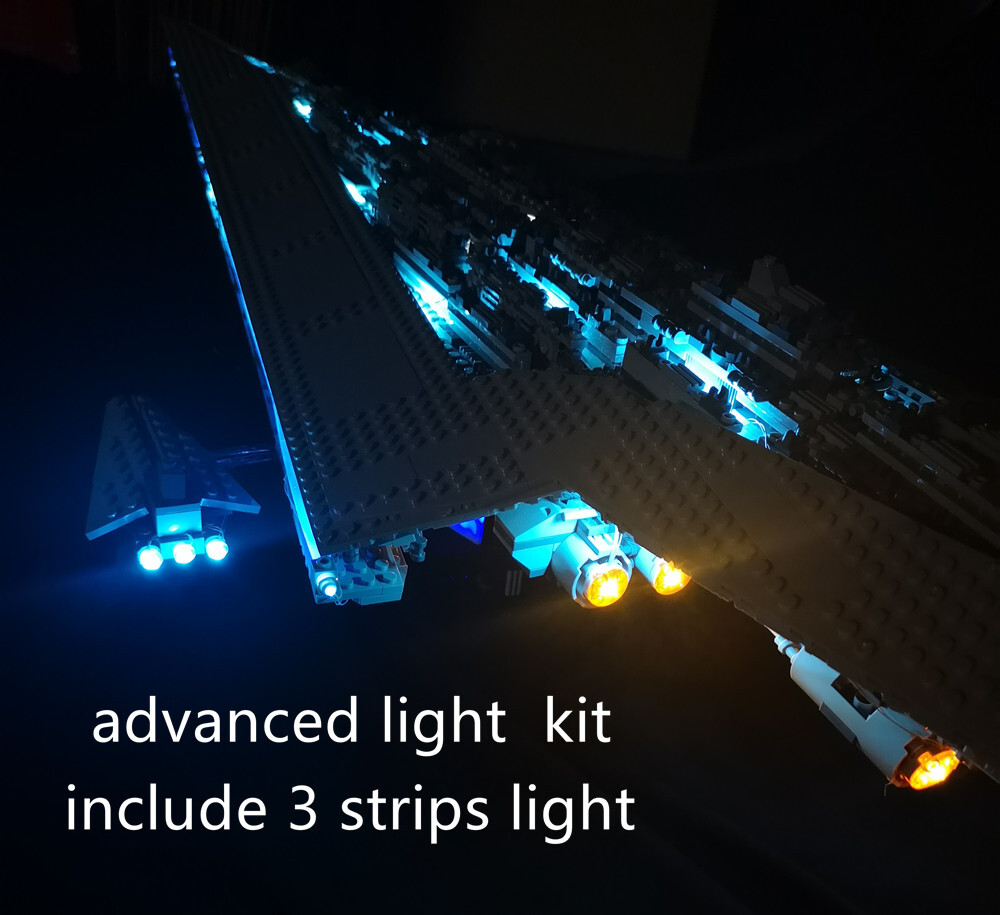 Basic Version LED Light Kit For LEGO 10221 Star Wars Super Star Destroyer Compatible With LEPIN 05028 (Only Light Set)Kits