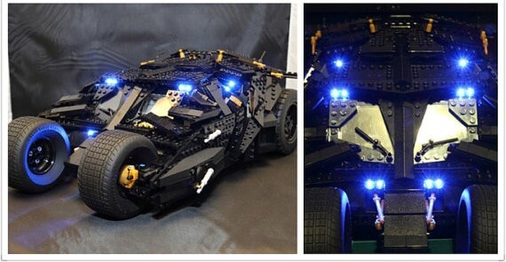 Basic Version LED Light Kit For LEGO 76023 and 7111 Batman The Tumbler Blocks (Only Light Set)Kits