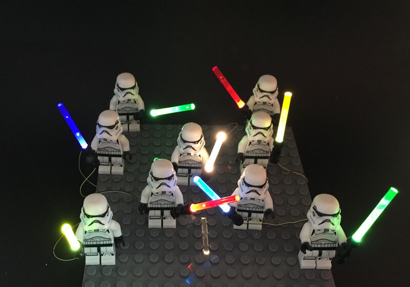 Basic Version 1pcs LED Light For LEGO figure Toys For Star Wars The Force Awakens Nano (Only Light Set)Kits