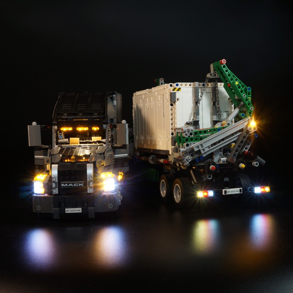 Basic Version LED Light Kit For LEGO Technic Series 42078 and 20076 the Mack Anth Big Truck Set (Only Light Set)Kits