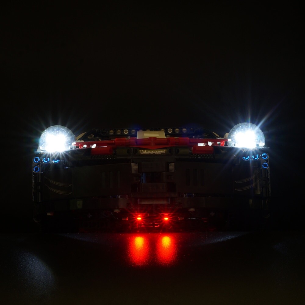 Basic Version LED Light For LEGO Technic Series 42096 White Super Racing Car Set Building Blocks Bricks compatible With LEPIN 20097 (Only Light Set)Kits