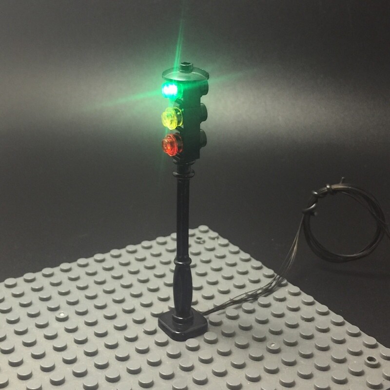 Basic Version LED Street Light /SpotLight/Traffic Light For LEGO and LEPIN city series (Only Light Set)Kits