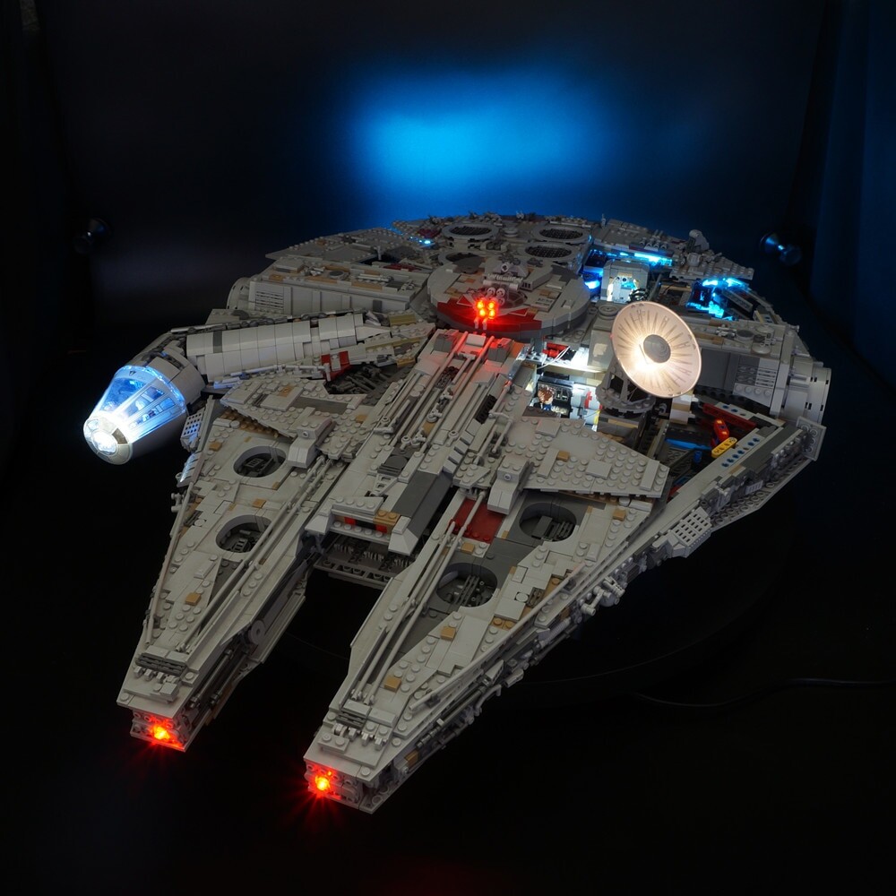 Basic Version LED Light Kit For LEGO 75192 and 05132 Star War Falcon Millennium (Only Light Set)Kits
