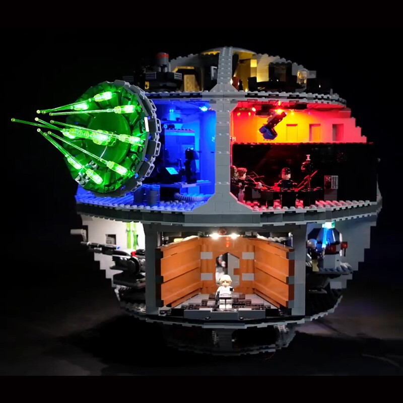 Luxury VersionLED Light Set For LEGO 75159 Death Star Compatible LEPIN 05063 (LED Light+Battery box)Kits