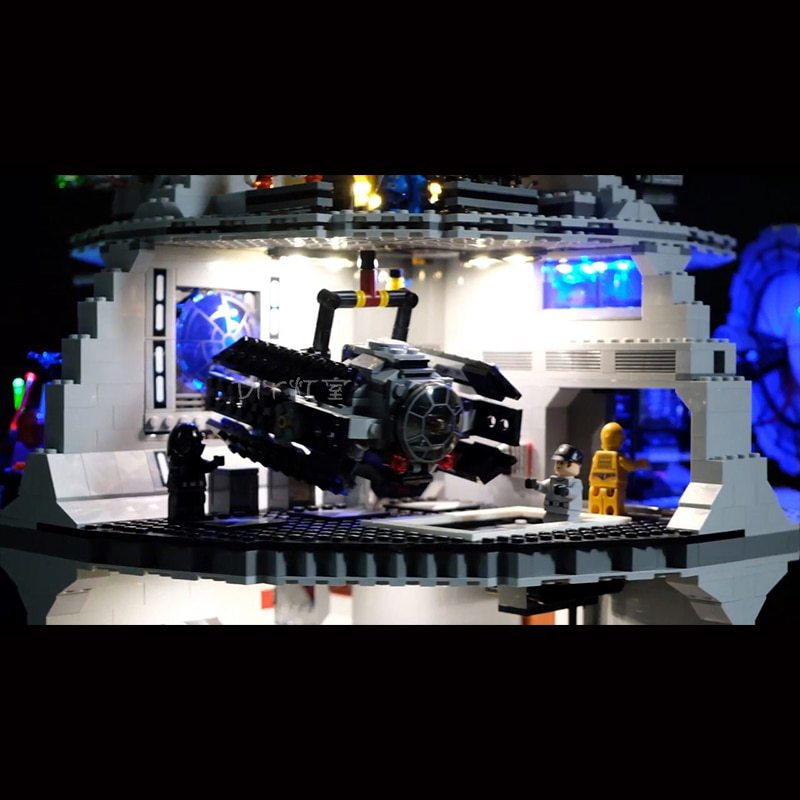 Luxury VersionLED Light Set For LEGO 75159 Death Star Compatible LEPIN 05063 (LED Light+Battery box)Kits