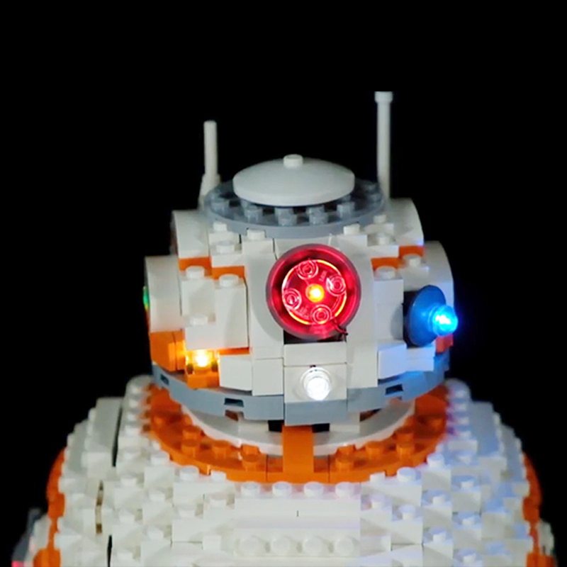 Luxury VersionLED Light Set For LEGO 75187 BB-8 Compatible LEPIN 05128 (LED Light+Battery box)Kits