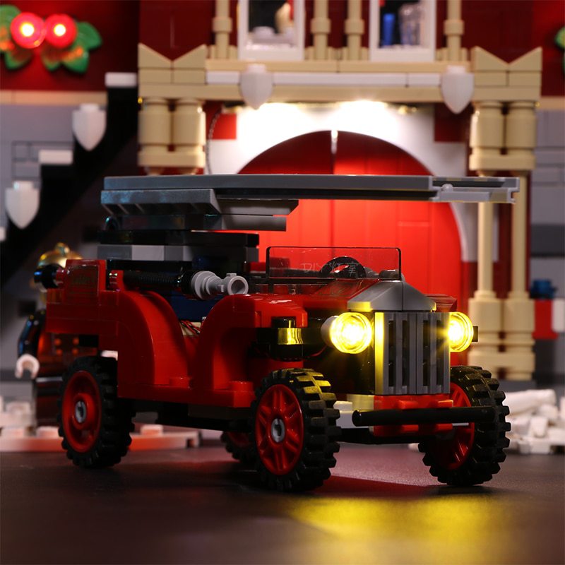 Luxury VersionLED Light Set For LEGO 10263 Winter Village Fire Station Compatible LEPIN 36014 (LED Light+Battery box)Kits