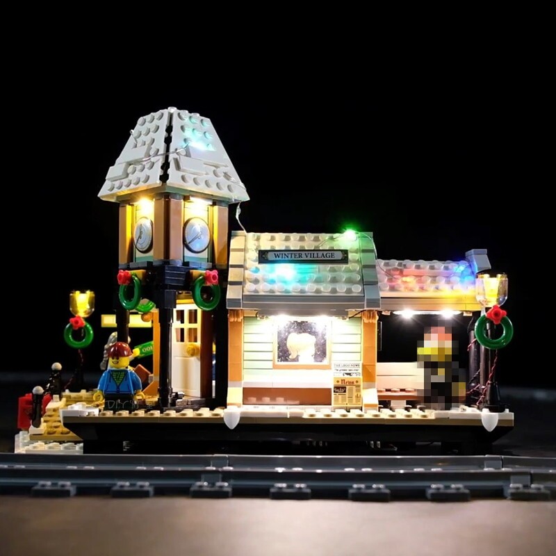 Luxury VersionLED Light Set For LEGO 10259 Winter Village Station Compatible LEPIN 36011 (LED Light)Kits