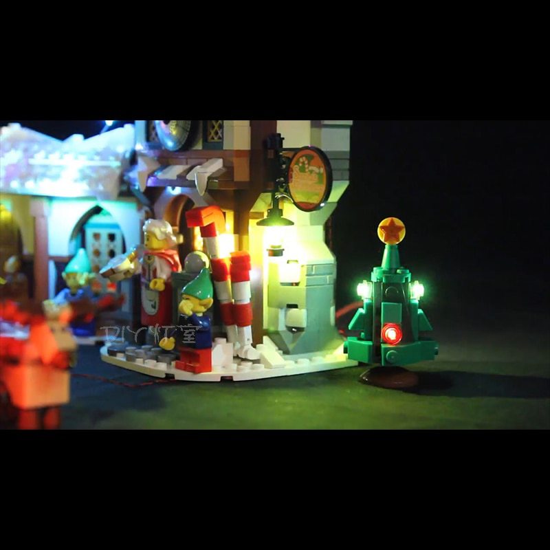 Luxury VersionLED Light Set For LEGO 10245 Santa's Workshop (LED Light+Battery box)Kits