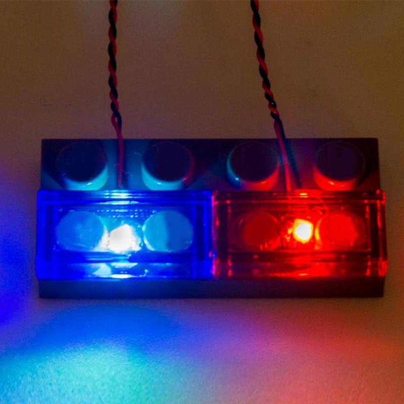 Luxury Version4 Packs Flashing LED Light Set For LEGO City Street/Creator House Single Lamp battery box USB DIY ToysKits