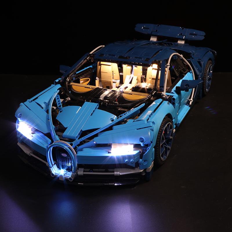 Luxury VersionLED Light Set For LEGO 42083 Bugatti Chiron Compatible LEPIN 20086 (No Original Box)Kits