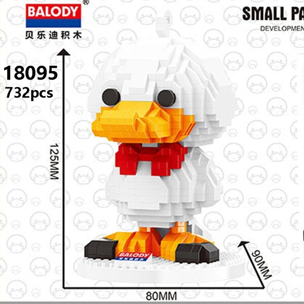 Balody 18095 Large White Cartoon Duck