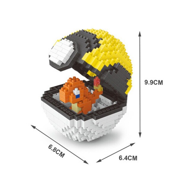 Wise Hawk 2535 Medium Pocket Charmander Monster Yellow Ultra Ball
