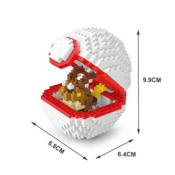 Wise Hawk 2534 Medium Pocket Raichu Monster White Ball
