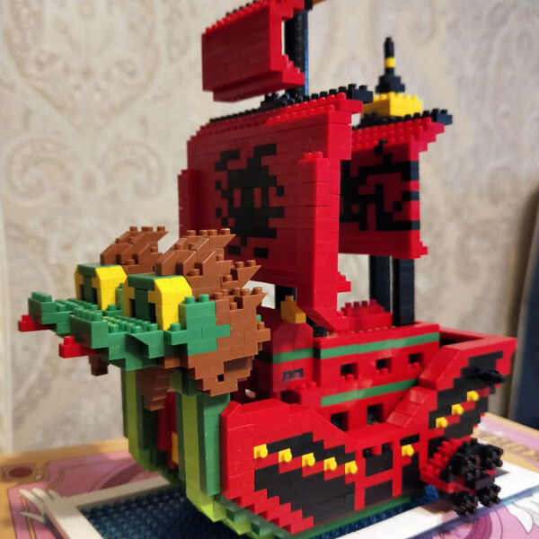 ZMS 3447 Large One Piece Nine Snake Pirates Ship