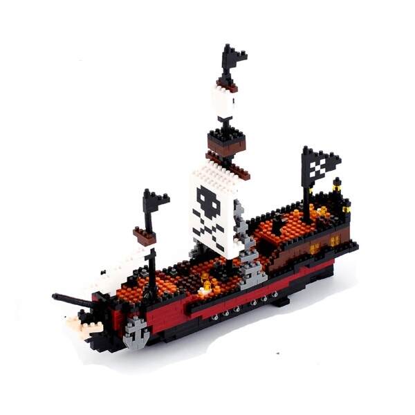 YZ 66505 Large Caribbean Pirate Skull Ship