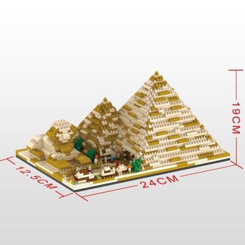 YZ 059 Large Golden Egyptian Pyramids