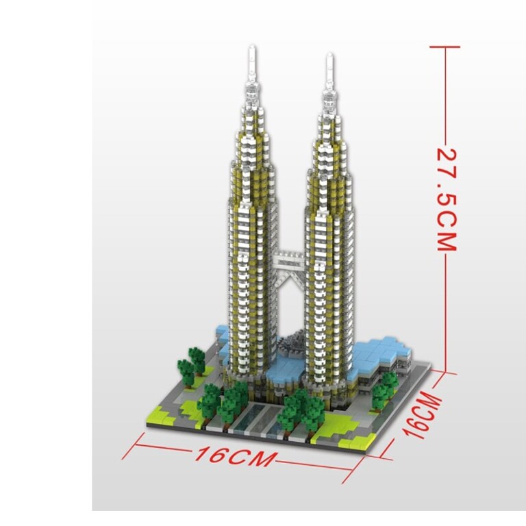 YZ 057 Large Kuala Lampur Petronas Tower - LOZ Blocks 