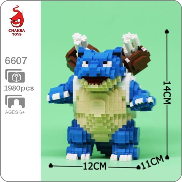 CHAKRA 6607 Large Pokémon Blastoise Turtle