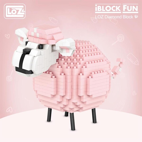 LOZ 9234 Pink Sheep