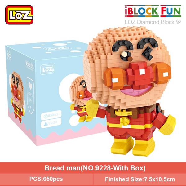 LOZ 9228 Anpanman Cartoon Character Mini Bricks