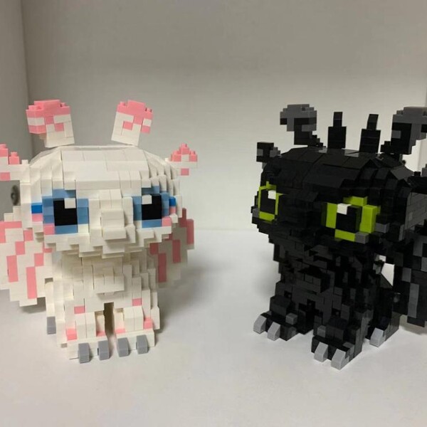 ZRK 7819-7820 Toothless And Light Fury