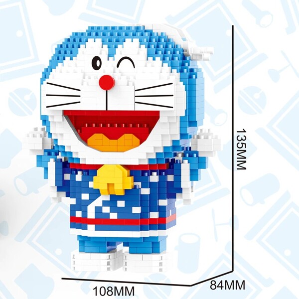 BALODY 16136-16137 Doraemon Around The World Series
