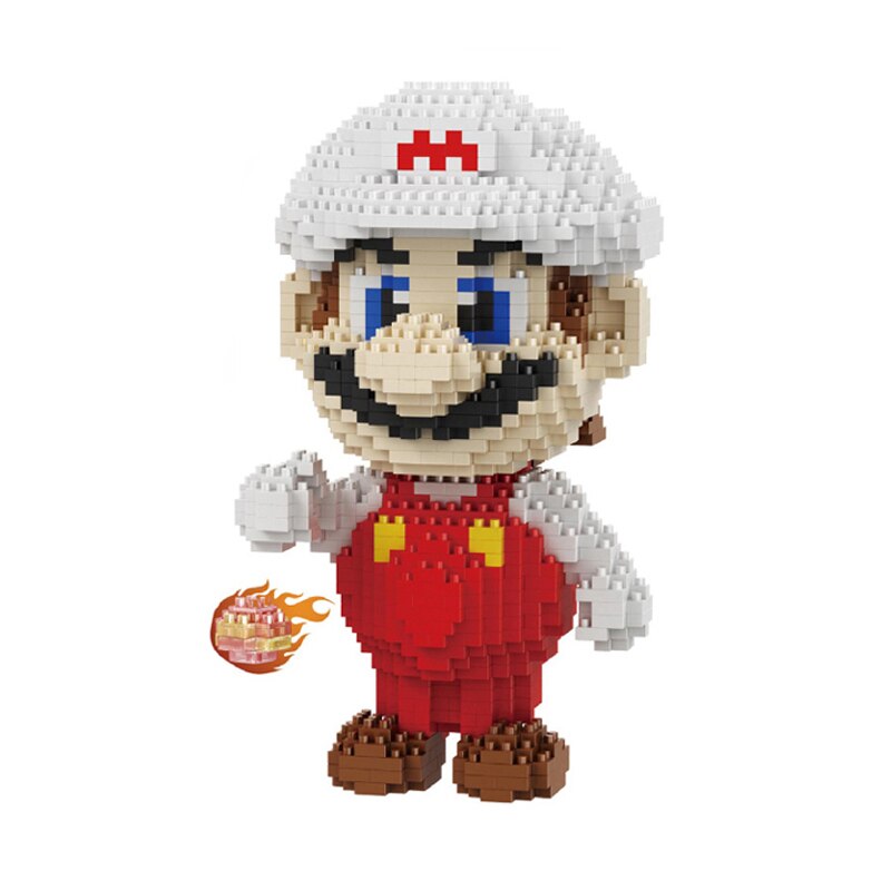 SHANGJI 21806 Super Mario White Fire Mario