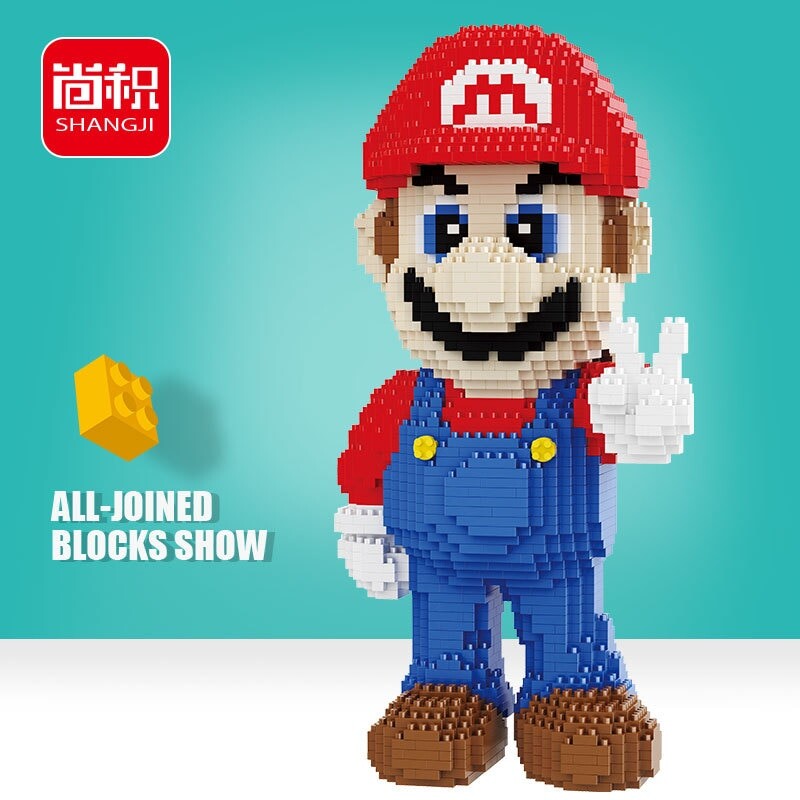 SHANGJI 21802 Super Mario Victory Mario - LOZ Blocks Official Store