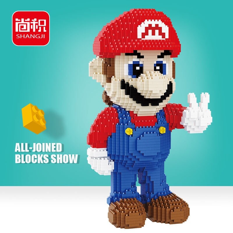 SHANGJI 21802 Super Mario Victory Mario - LOZ Blocks Official Store