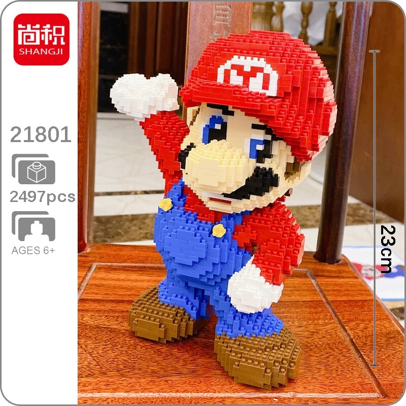 SHANGJI 21801 Super Mario Red Mario - LOZ Blocks Official Store