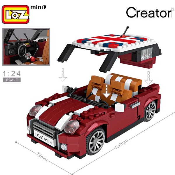 LOZ 1111 Mini Cooper Car