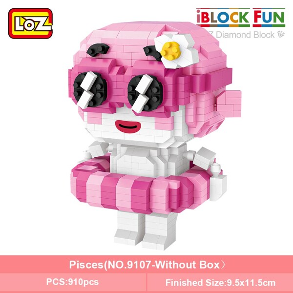 LOZ 9101-9112 Twelve Constellation Set Bundle Brickheadz