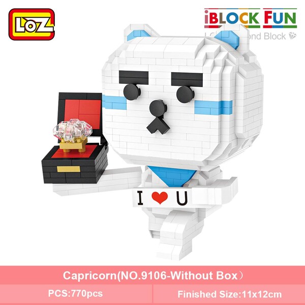 LOZ 9101-9112 Twelve Constellation Set Bundle Brickheadz