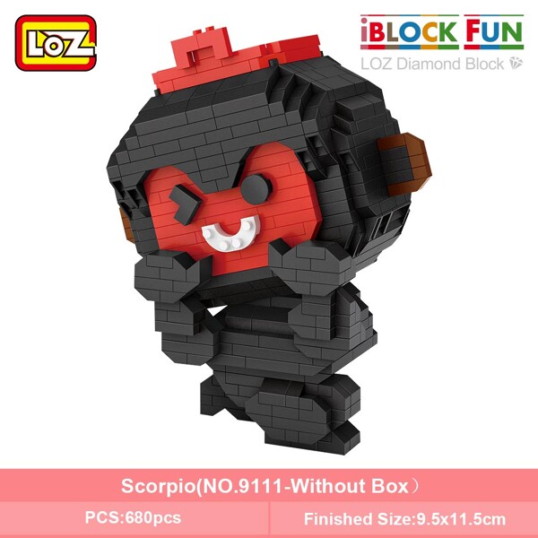 LOZ 9101-9112 Twelve Constellation Set Bundle Brickheadz