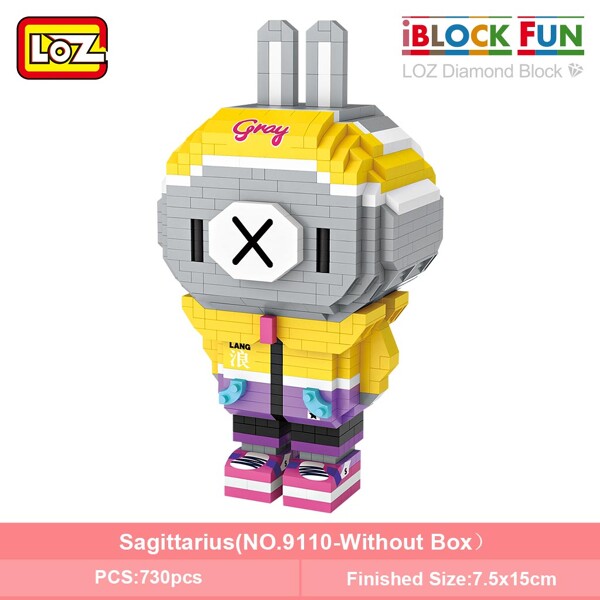 LOZ 9101-9112 Twelve Constellation Set Bundle Brickheadz