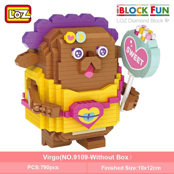 LOZ 9101-9112 Twelve Constellation Set Bundle Brickheadz