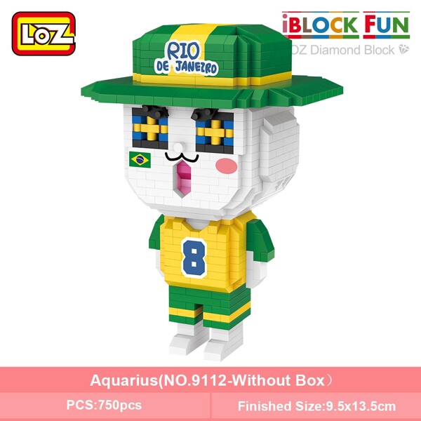 LOZ 9101-9112 Twelve Constellation Set Bundle Brickheadz