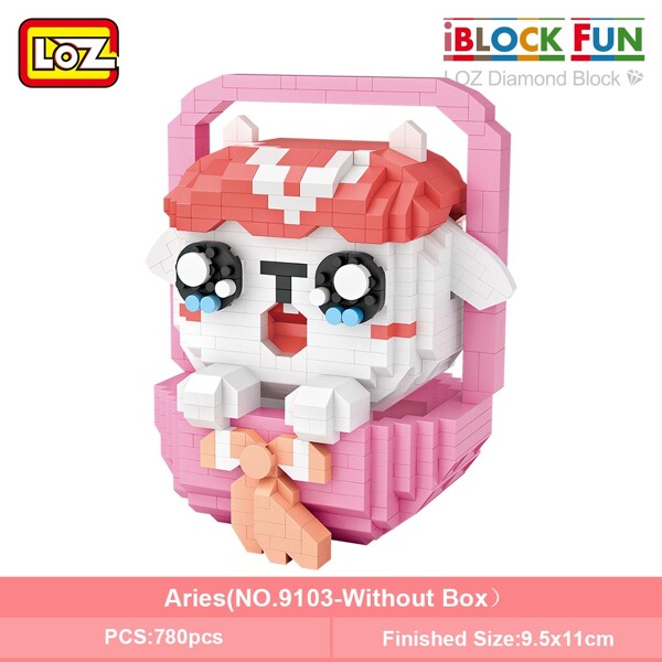 LOZ 9101-9112 Twelve Constellation Set Bundle Brickheadz
